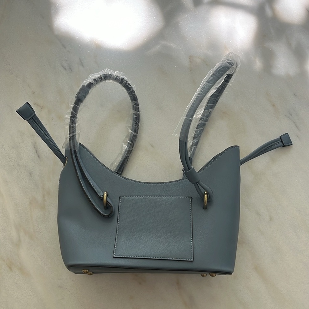 NWOT Anthropologie Blue Purse with Crossbody Strap - Picture 5 of 7